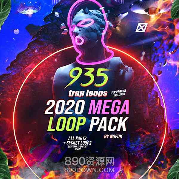 935个吉他长笛循环音效素材包带FLP工程2020 MEGA LOOP PACK + flp (935 pcs)