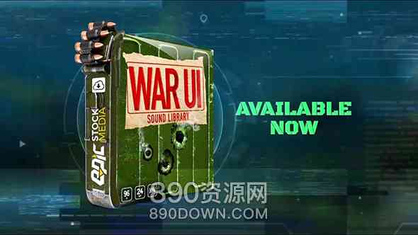 音效素材-1750种科幻军事战争游戏类UI操作界面声音特效素材 War UI Sound Effects Library