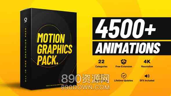 AE脚本4500+运动图形动画素材预设包 Animation Studio Gaze Graphics Pack