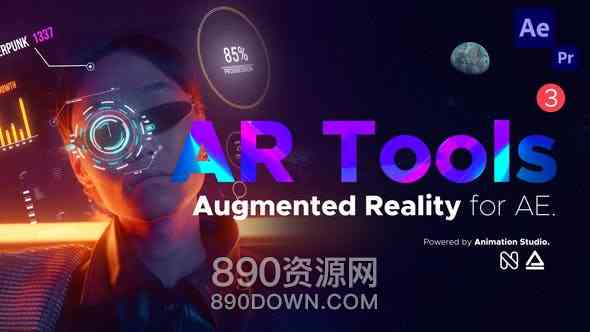 AE脚本500+自动跟踪增强现实特效元素文字标题动画素材包AR Tools 3.0